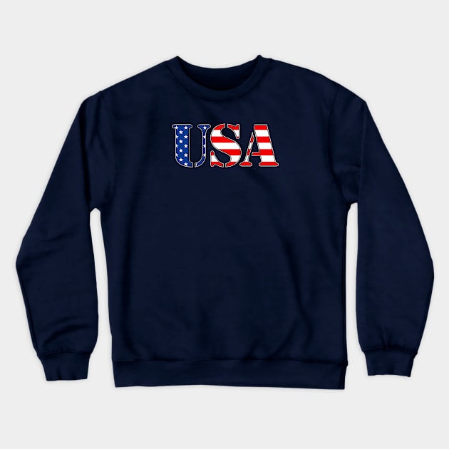 Faded USA Crewneck Sweatshirt by Tnt0244